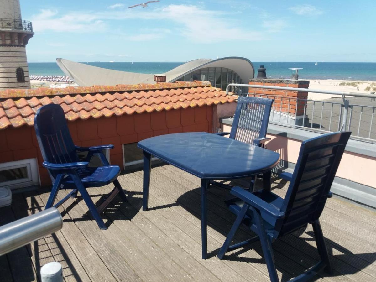 شقة Sonnendeck, Direkt Am Leuchtturm روستوك المظهر الخارجي الصورة